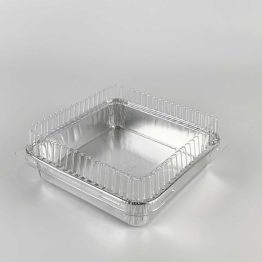 Foil container square 4203-P 250ml with plastic lid for food packaging Malaysia Singapore