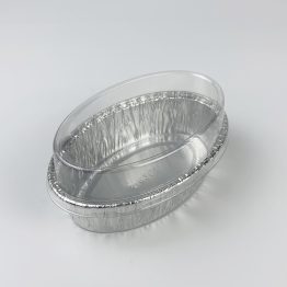 Foil container oval 6301-P 180ml with plastic lid for individual servings Malaysia Singapore