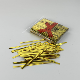 Wire twist ties for baked goods