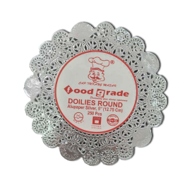 silver doyley paper 5 inch