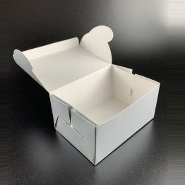 Silver Cake Box 4x6x3 inch for 1–2 slices of cake