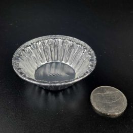 Aluminum foil tray for fruit tarts and confectionery