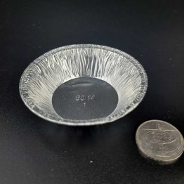 Foil tray ALP09 80mm disposable aluminum tray for snacks desserts Malaysia Singapore