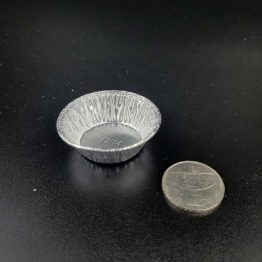 Aluminum foil tray for fruit tarts and confectionery