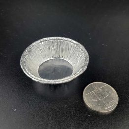Aluminum foil tray for fruit tarts and confectionery