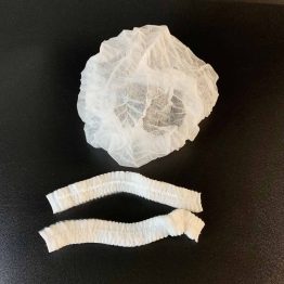 Non-woven bouffant clip hat disposable hair net for kitchen or medical use