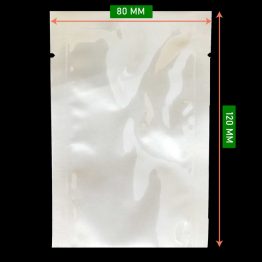 Foil Bag AL Three Side Seal 80 x 120 mm for small item packaging