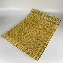Gold 140-cavity chocolate tray for pralines and truffles