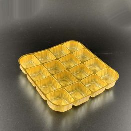 Gold 16-cavity chocolate tray for PL300-B box