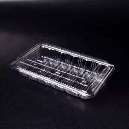 Benxon OPS H-2-B clear clamshell food box with lock for kuih and snacks