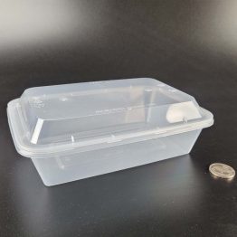 MS1000BS rectangle food containers with C22HT lid