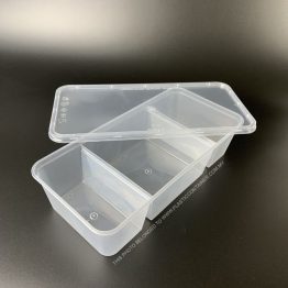 disposable 3 compartment container