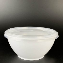Round bowls MSW6 with lids – microwaveable PP containers