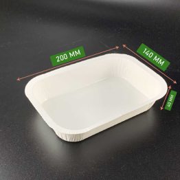 Paper Oven Tray 590ml microwaveable and ovenable disposable food tray