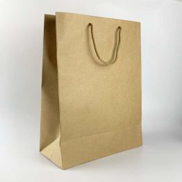 Paper Bag Brown Large with PP Cord Handle 280x128x370mm (13019)