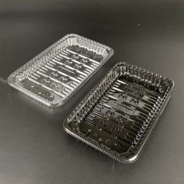 PET plastic tray black and clear color for food packaging
