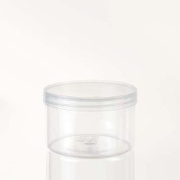 clear container with clear lid