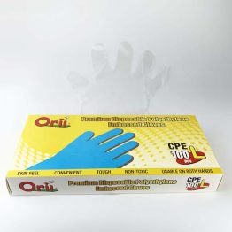 Disposable HDPE hand glove for food handling and hygiene use