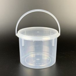 SL1500B round food container with tamper-evident lid and handle – 1500ml