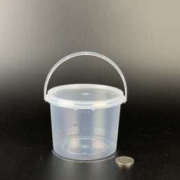 SL750 round food container with tamper-evident lid and handle – 750ml