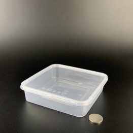 Square food containers with lids – 700ml,