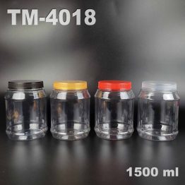PET Jar TM4018 with Lid – 1500ml Plastic Bottle for Dry Fruits Kuala Lumpur