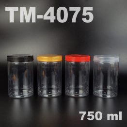 750ml PET Cylinder Jar with Lid for Dates and Kurma Packaging