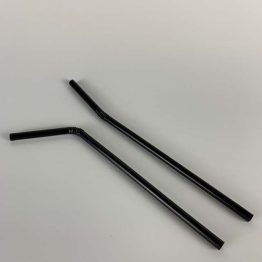 flexible black straw 8 inch