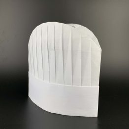 10-inch disposable non-woven chef hat for restaurant or catering use