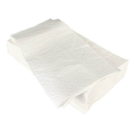 Stack of soft white color tissue paper suitable for everyday hygiene or food service.