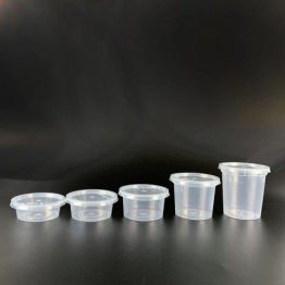 ms2 , ms3 , ms4 ,ms6 & ms5 roun container with lid