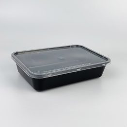 Rectangle Food Containers RC500 RC650 RC750 RC1000 with Black Base