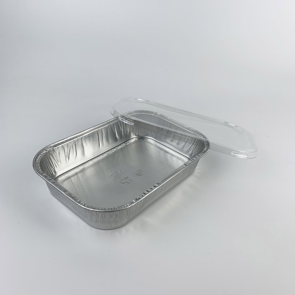 Foil Container Rectangle 4363-P with Plastic Lid Star Brand