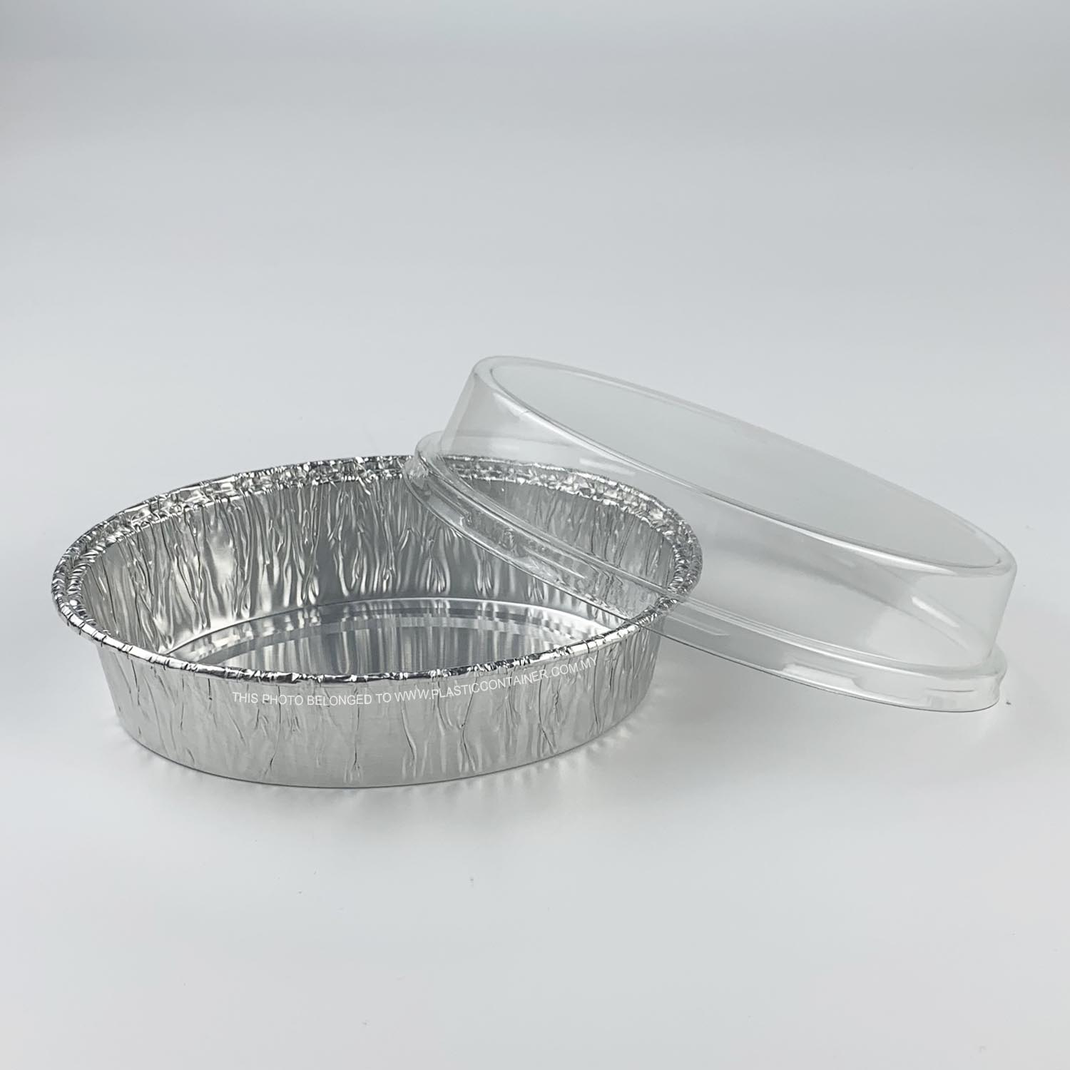 Foil container oval 6301-P 180ml with plastic lid for individual servings Malaysia Singapore