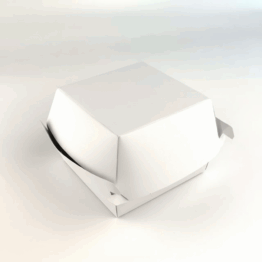 Eco-Friendly Paper Burger Box for Takeaway and Delivery