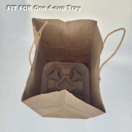 Paper Bag No.55 with Large Bottom Twisted Handle Kraft 250x195x340mm