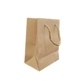 Paper Bag Brown Mini with PP Cord Handle 13021 – 125x75x165mm