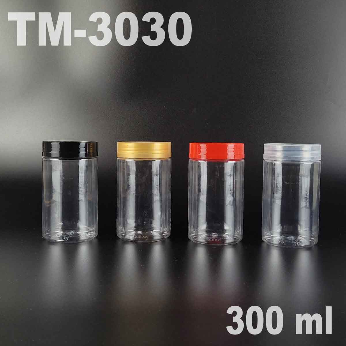PET Bottle TM-3030 with Lid 300ml – Clear PET Packaging for Drinks, Sauces, Honey