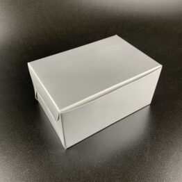 matte silver cake box 4x6x3 inch