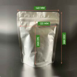 Foil Bag 14 x 20 cm with zipper and standing pouch for coffee, tea, and snacks