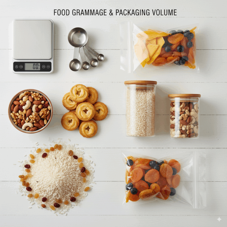Understanding the Relationship Between Food Grammage and Packaging Volume