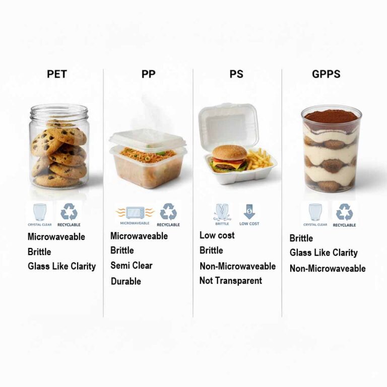 PET vs PP vs PS vs GPPS: A Complete Comparison