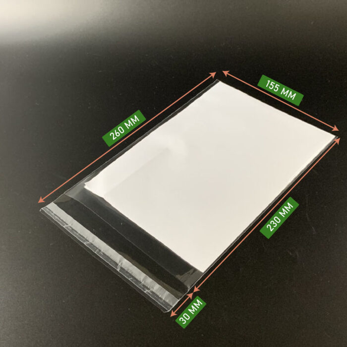 OPP Gum Bag 6x9 Inch with adhesive closure fits A5 size items