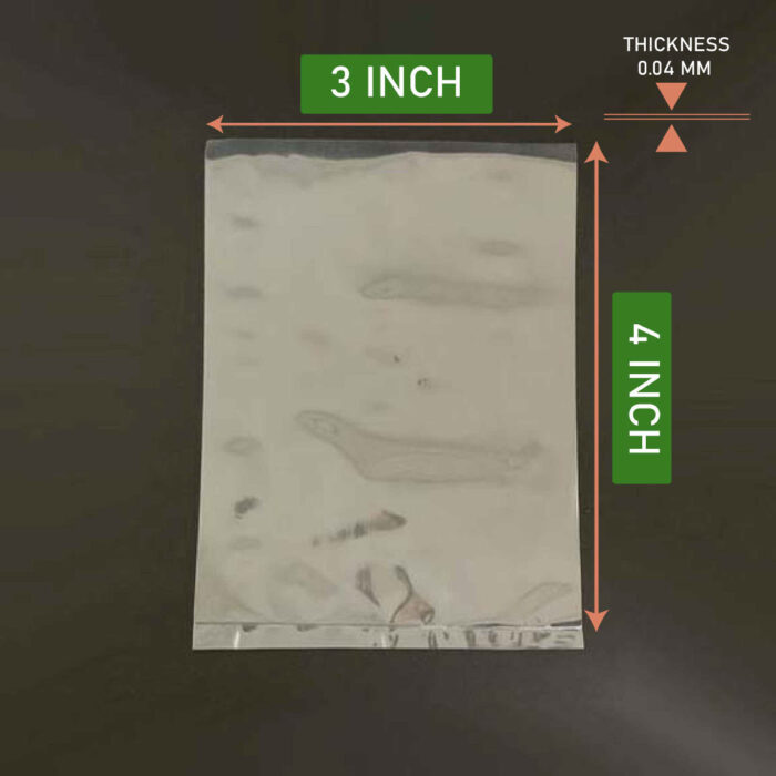 PP BAG 3X4 INCH 40 MICRON
