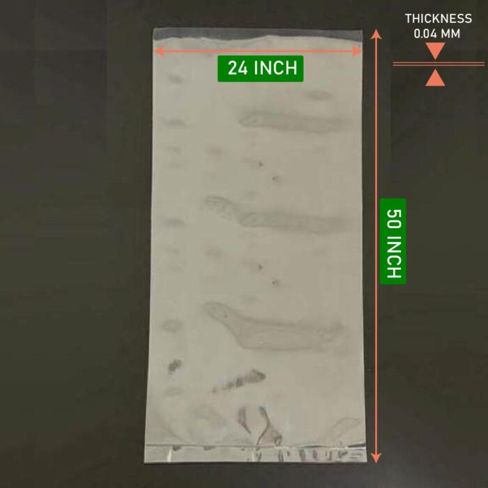 PP Bag 0.04mm (40 microns) Large 24x50 Clear Packaging