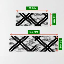 PVC shrinkable tube for bottle cap with quality seal wording and tearing line