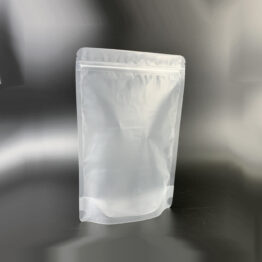 frosted stand up pouch with zipper for snacks and coffee packaging