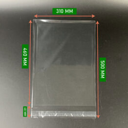 OPP Gum Bag 12x18 Inch with adhesive closure for A3 documents, posters, and apparel