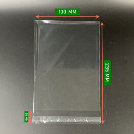 OPP Gum Bag 5x8 Inch with adhesive closure for cookies and snacks