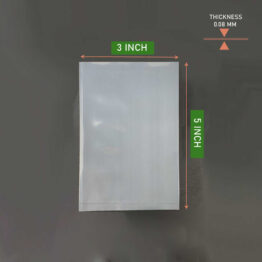 PE Bag 3x5 Inch 80 Micron Thick Clear Plastic Packaging